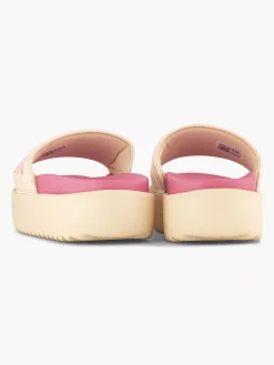 Hot Beige Adilette Platform Dames Slippers