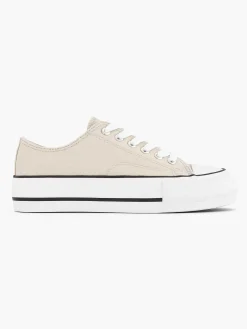 Sale Beige Canvas Sneaker Dames Sneakers