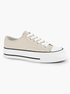 Sale Beige Canvas Sneaker Dames Sneakers