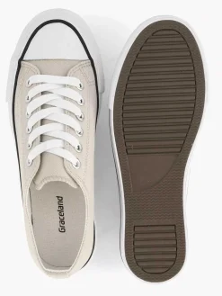 Sale Beige Canvas Sneaker Dames Sneakers