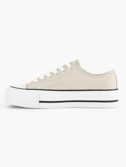 Sale Beige Canvas Sneaker Dames Sneakers