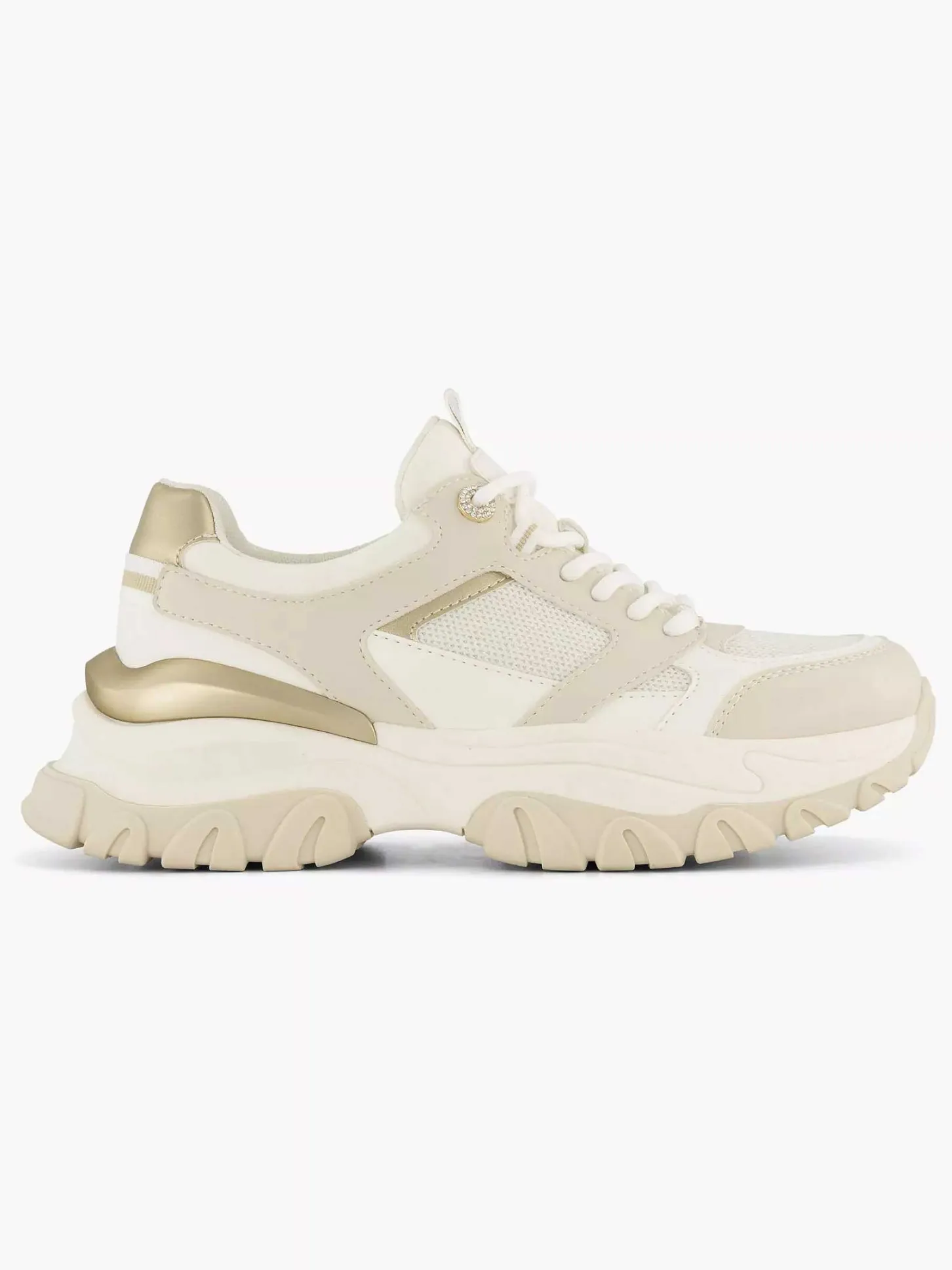Discount Beige Chunky Sneaker Dames Sneakers