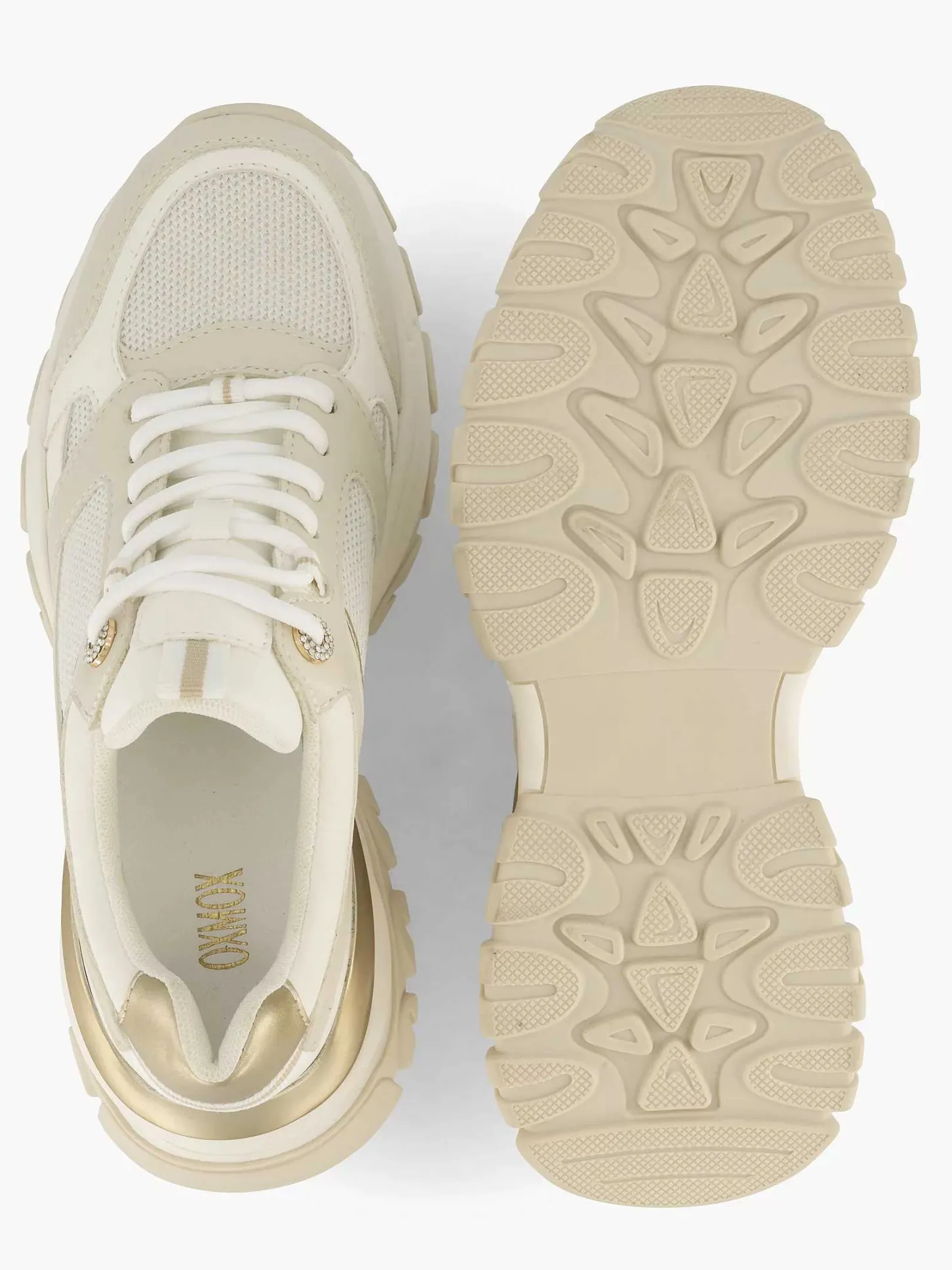 Discount Beige Chunky Sneaker Dames Sneakers