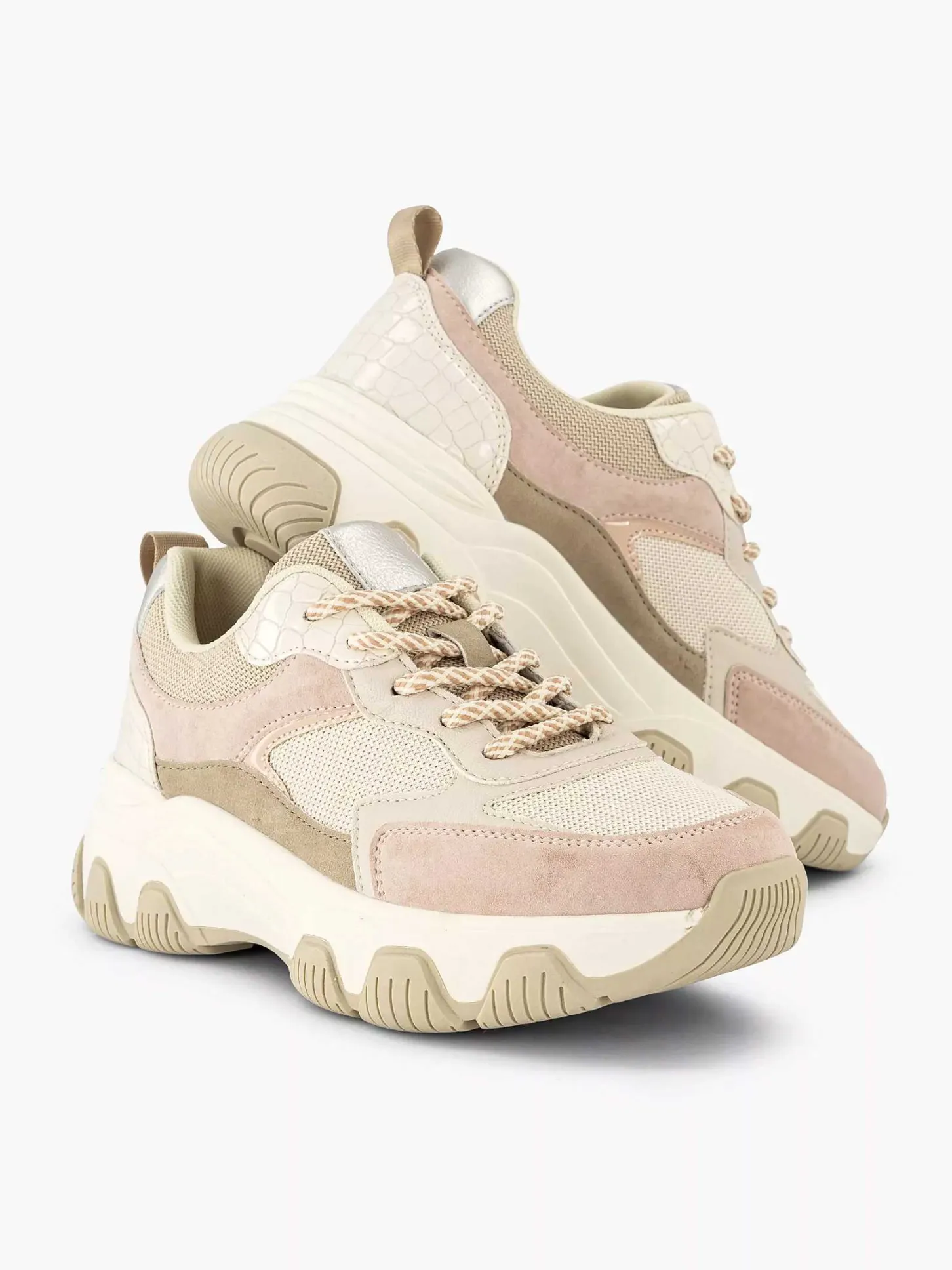 Sale Beige Chunky Sneaker Dames Sneakers