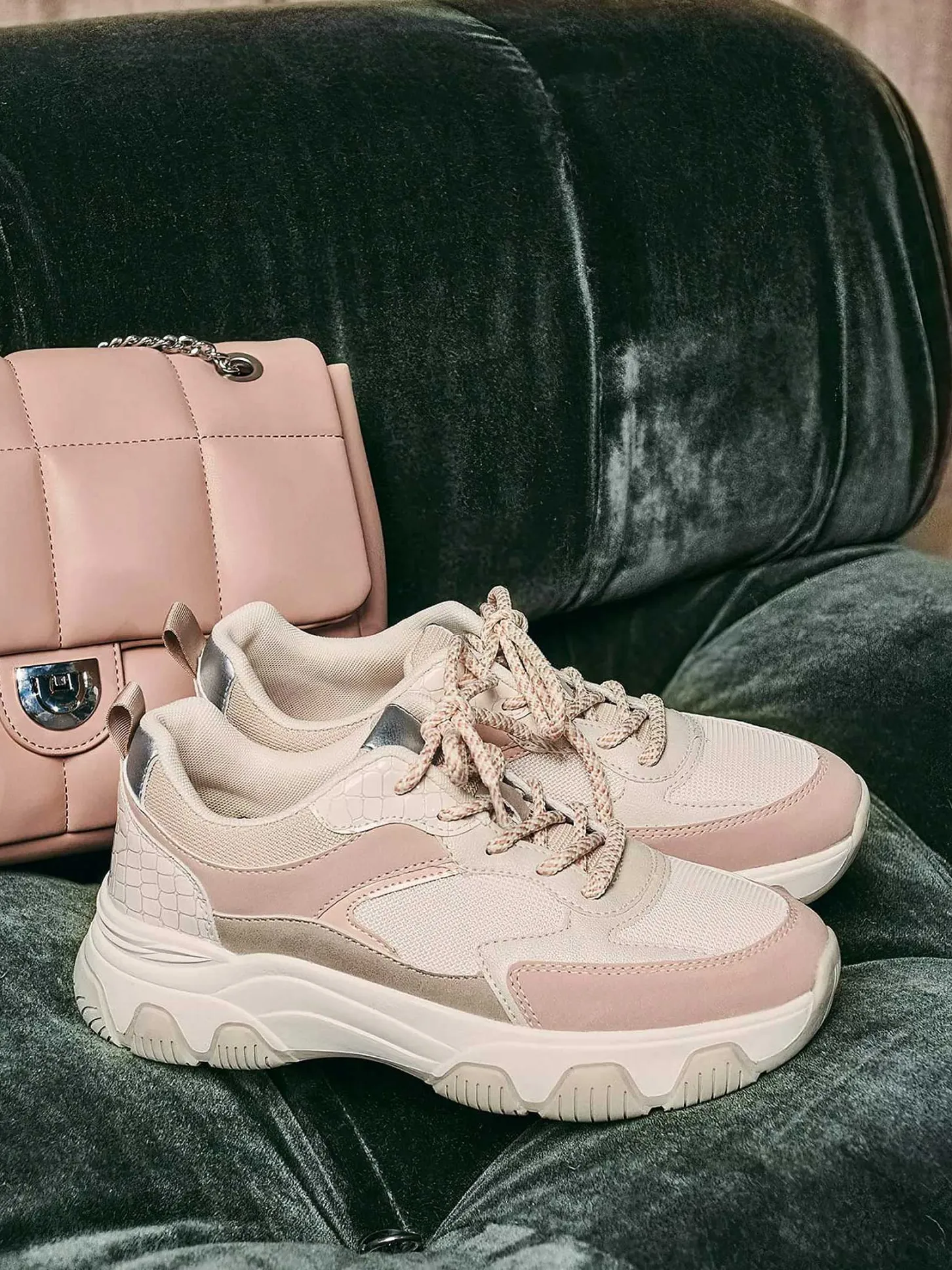 Sale Beige Chunky Sneaker Dames Sneakers
