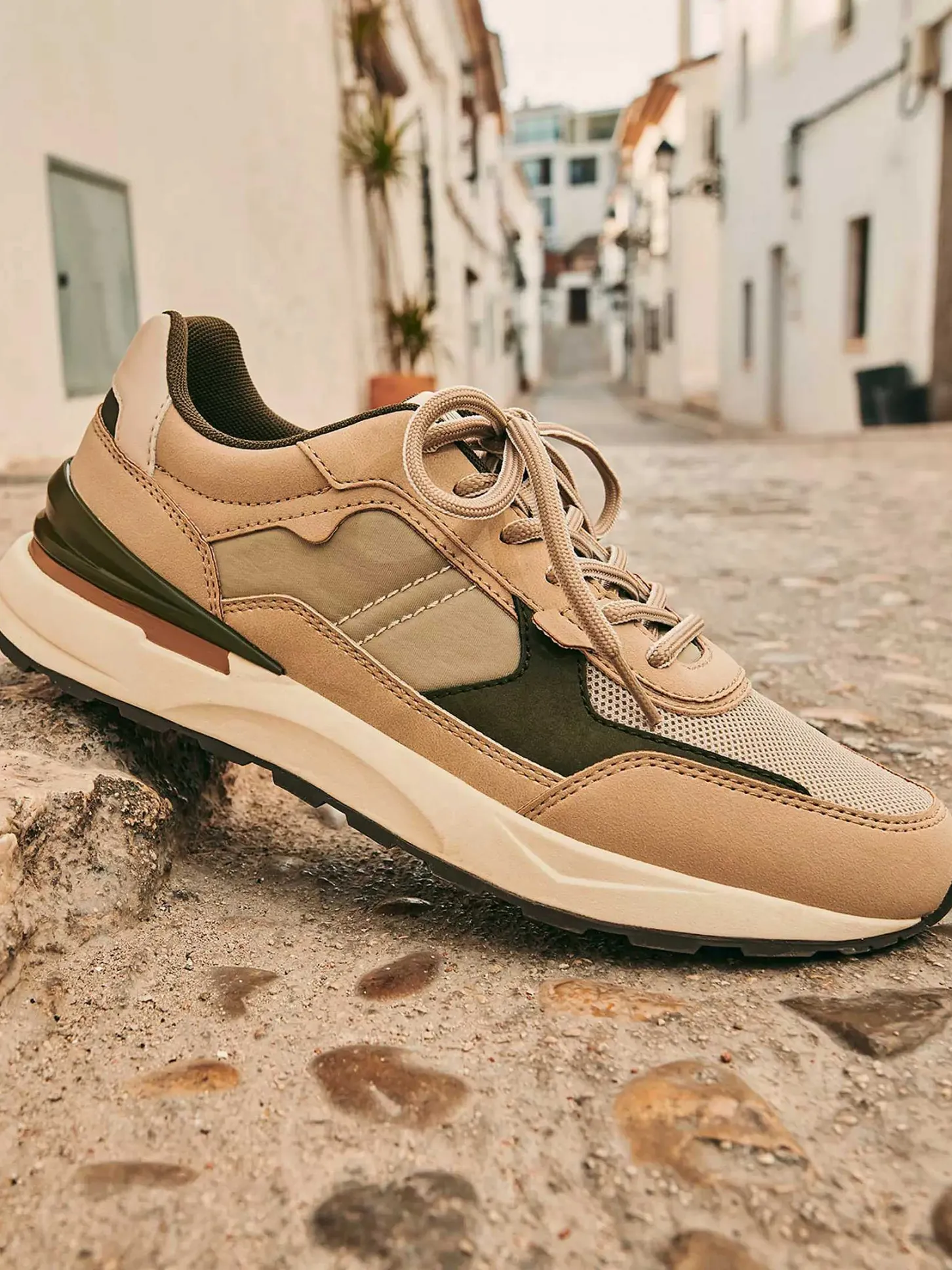 New Beige Chunky Sneaker Heren Sneakers