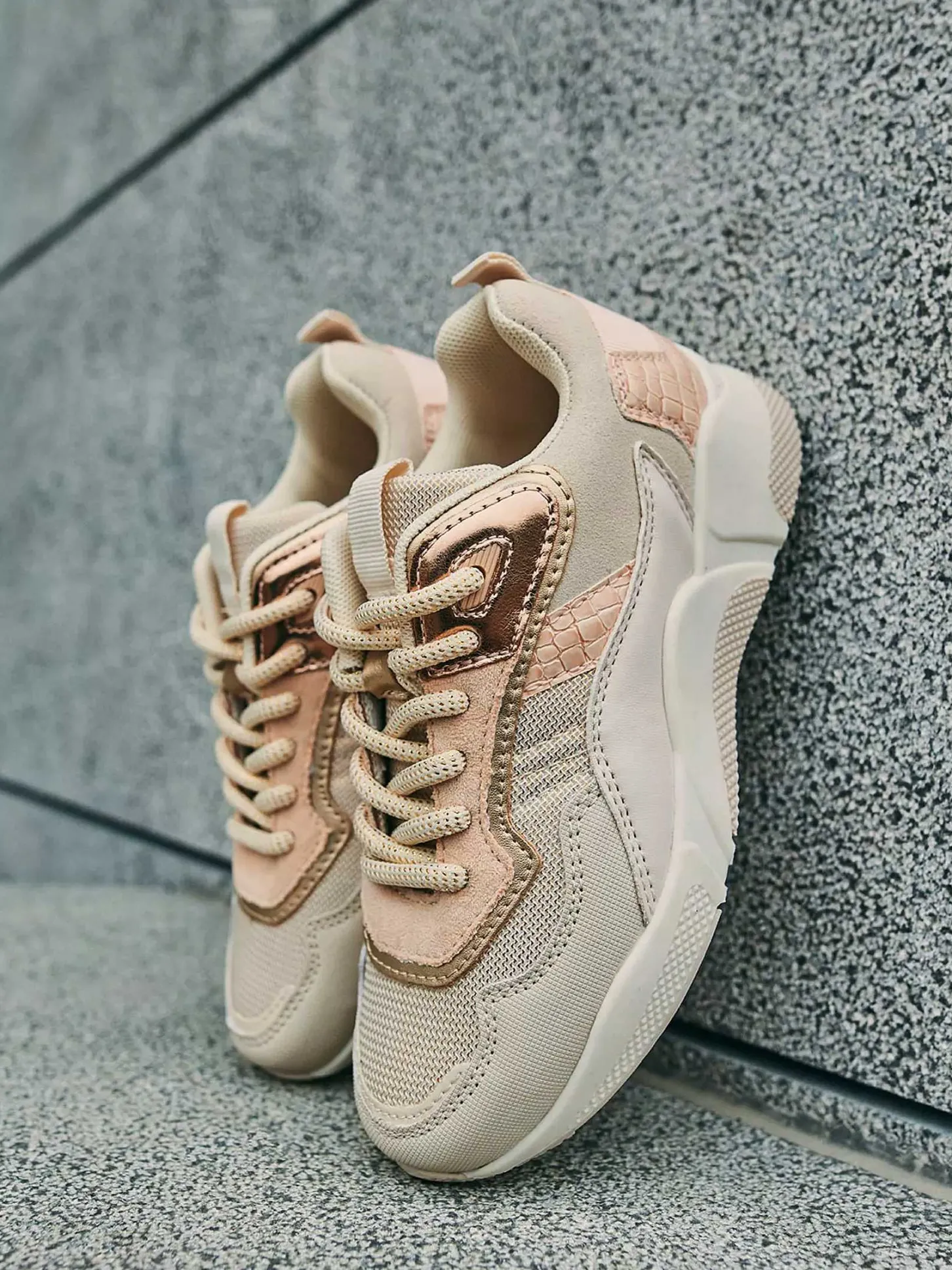 New Beige Chunky Sneaker Kinderen Jongensschoenen