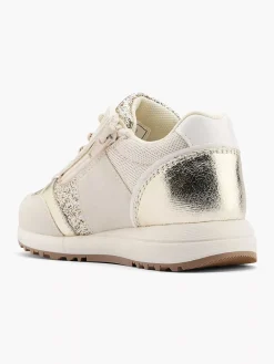 Beige Chunky Sneaker Glitters Kinderen Jongensschoenen