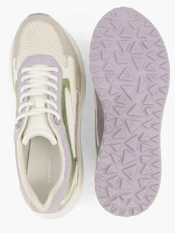 Discount Beige Chunky Sneaker Glitter Dames Sneakers