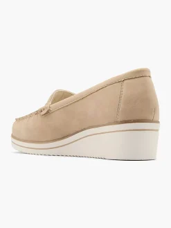 Clearance Beige Comfort Instapper Dames Comfort Schoenen