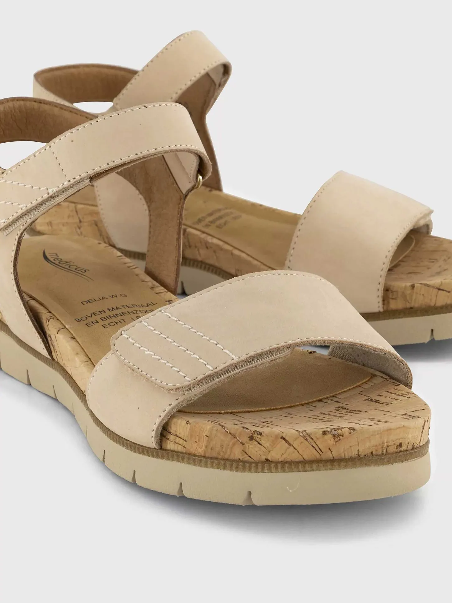 Hot Beige Comfort Sandaal Dames Comfort Schoenen