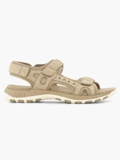 Hot Beige Comfort Sandaal Dames Comfort Schoenen