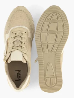 Outlet Beige Comfort Sneaker Dames Comfort Schoenen