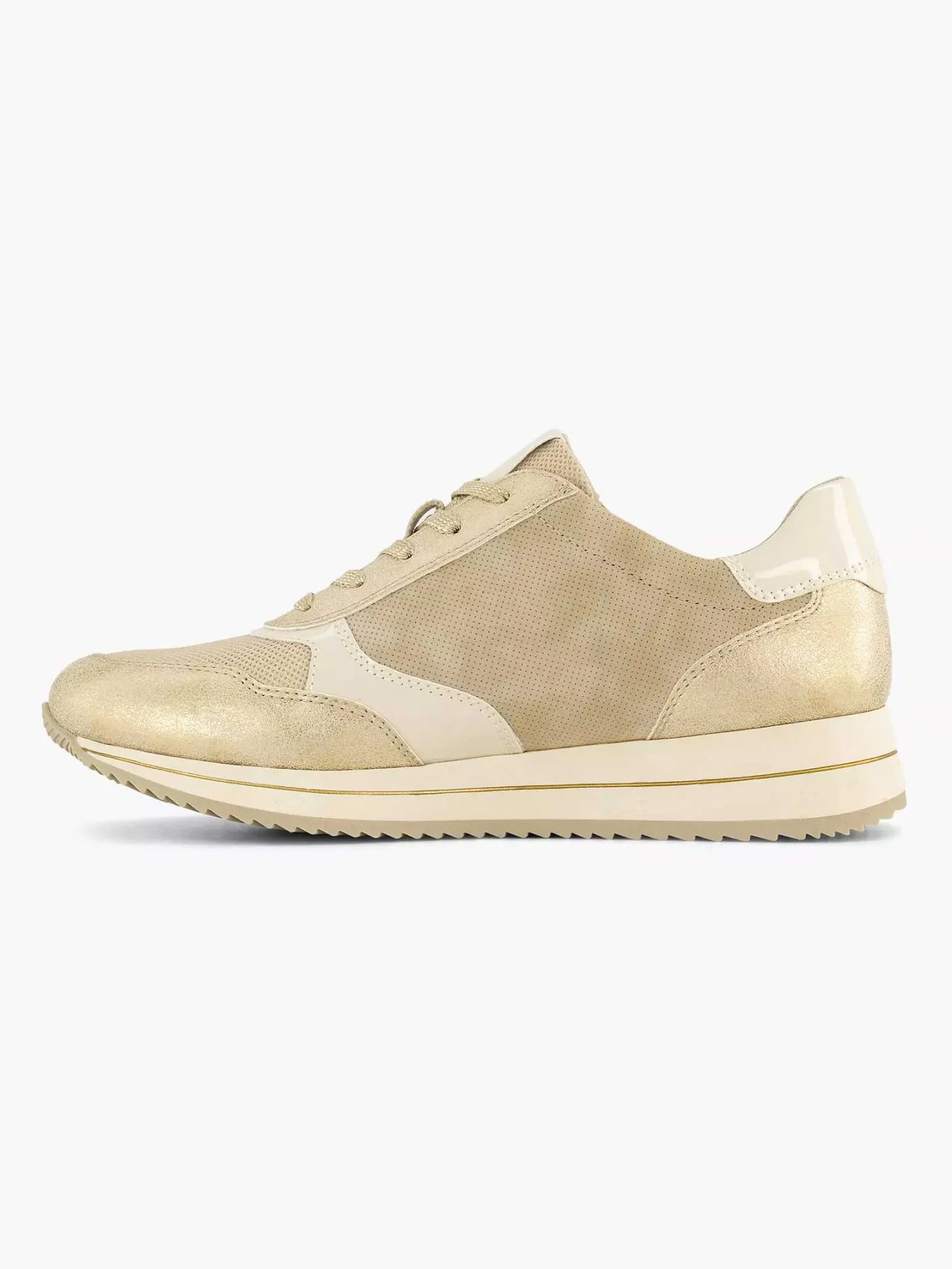 Outlet Beige Comfort Sneaker Dames Comfort Schoenen