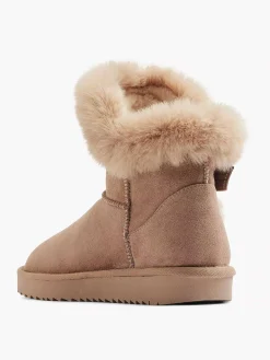 Beige Enkelboot Gevoerd Dames Enkellaarzen & Boots