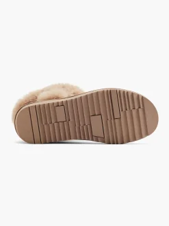 Beige Enkelboot Gevoerd Dames Enkellaarzen & Boots