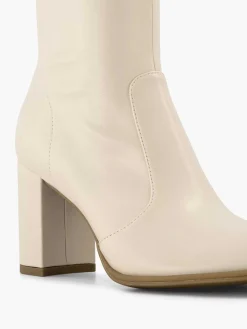 Discount Beige Enkellaars Hak Dames Enkellaarzen & Boots