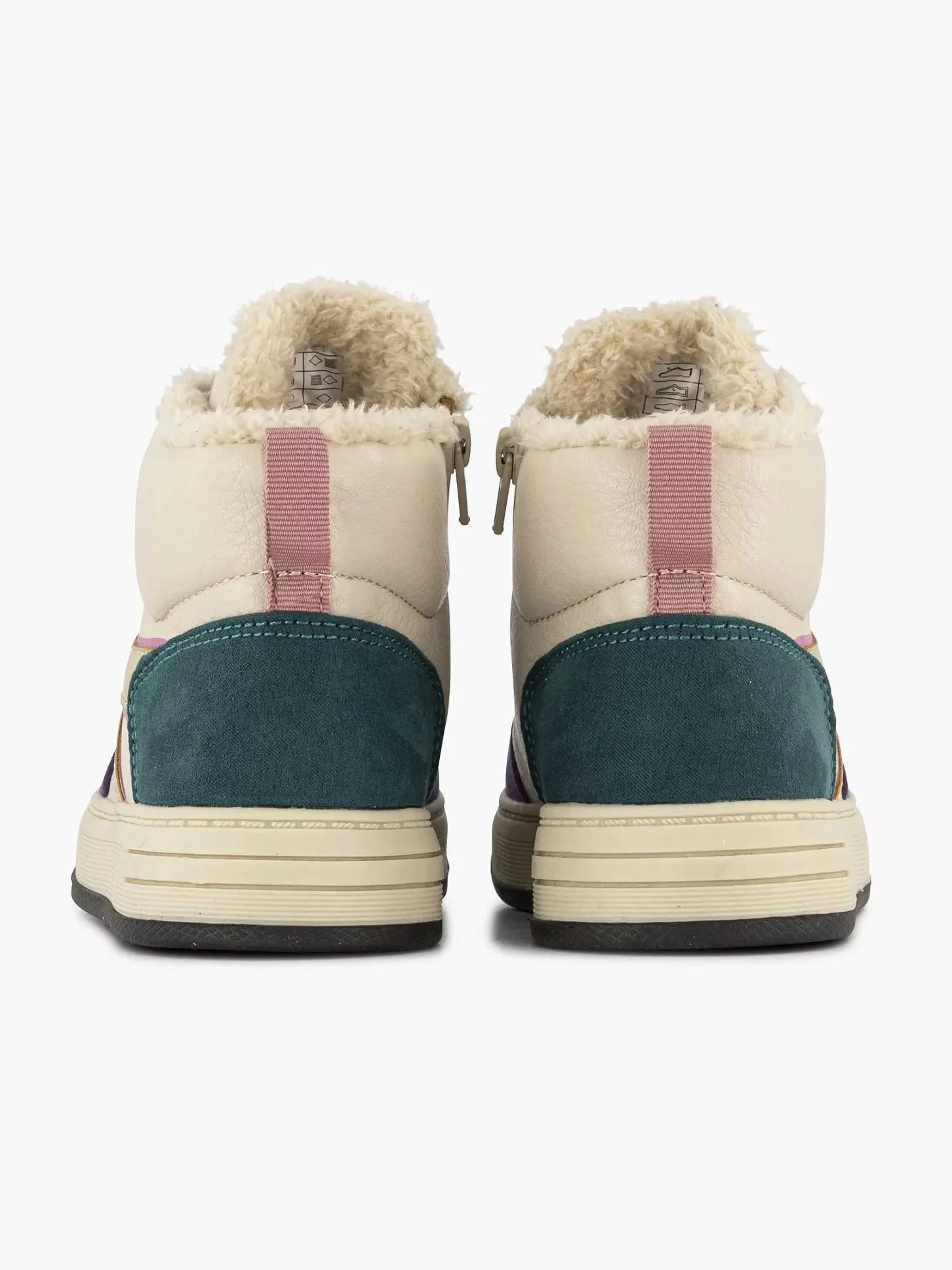 Outlet Beige Hoge Sneaker Kinderen Jongensschoenen