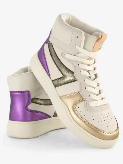 Hot Beige Hoge Sneaker Dames Sneakers