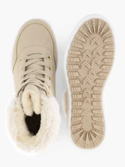 Clearance Beige Hoge Sneaker Dames Sneakers