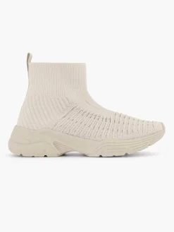 Discount Beige Hoge Sneaker Dames Sneakers