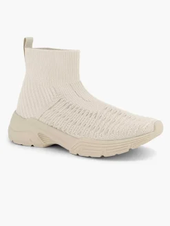 Discount Beige Hoge Sneaker Dames Sneakers
