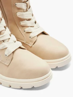 Hot Beige Hoge Veterboot Kinderen Jongensschoenen