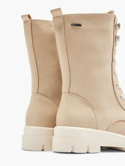 Hot Beige Hoge Veterboot Kinderen Jongensschoenen