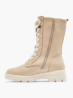 Hot Beige Hoge Veterboot Kinderen Jongensschoenen