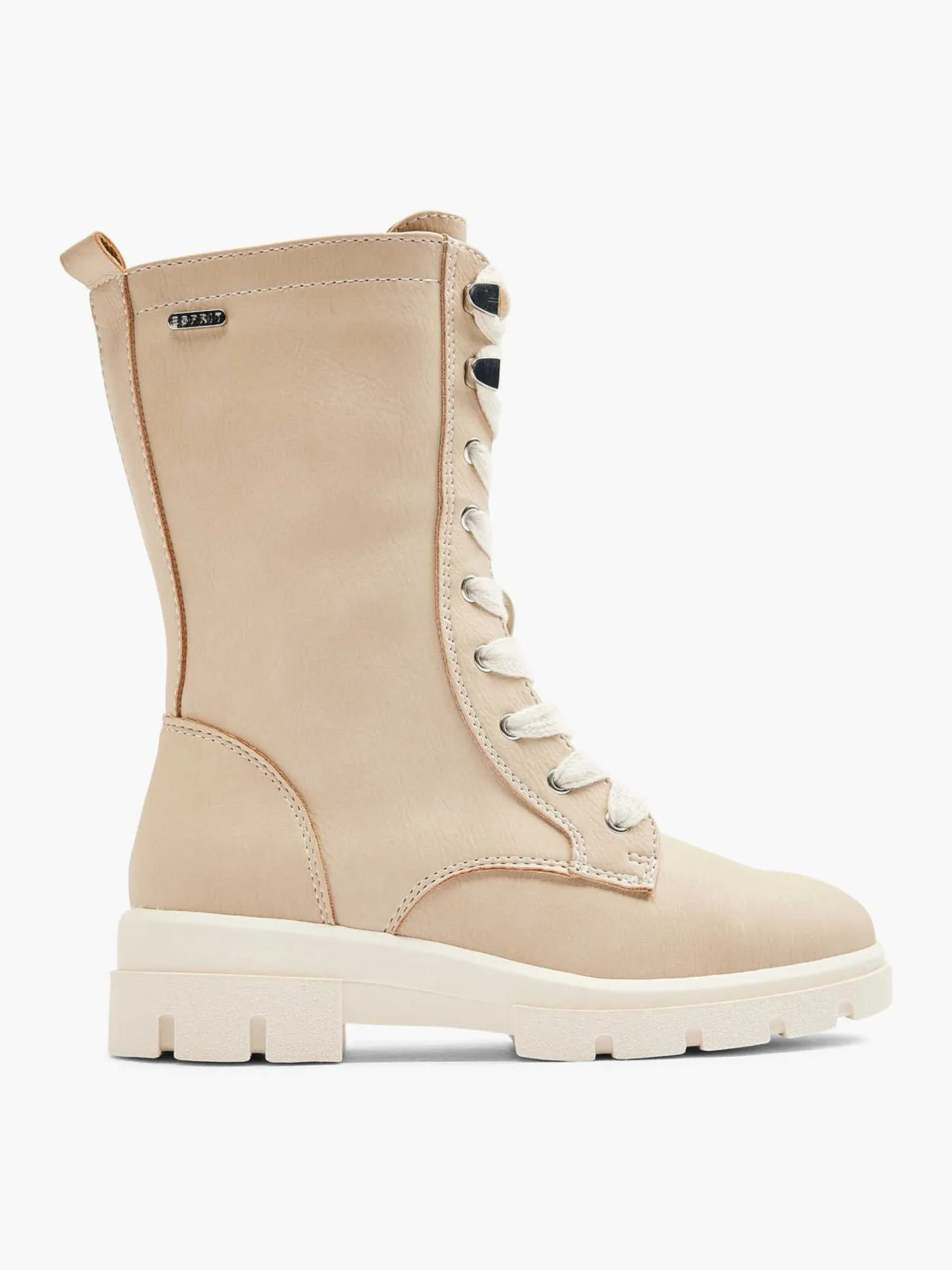 Hot Beige Hoge Veterboot Kinderen Jongensschoenen