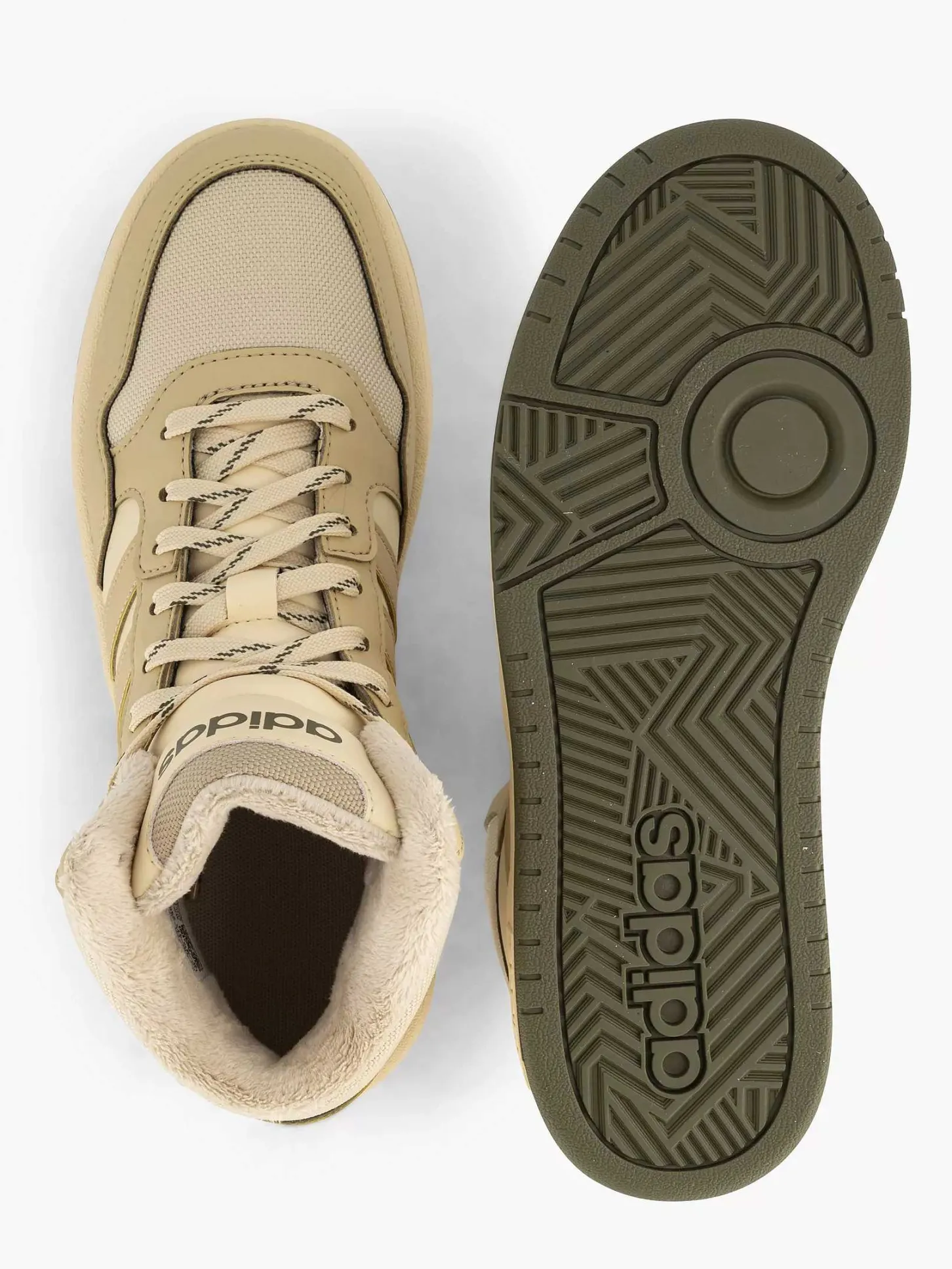 New Beige Hoops Mid 3.0 K Kinderen Jongensschoenen