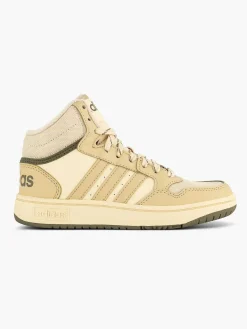 Hot Beige Hoops Mid 3.0 K Kinderen Jongensschoenen