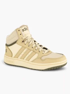 Hot Beige Hoops Mid 3.0 K Kinderen Jongensschoenen
