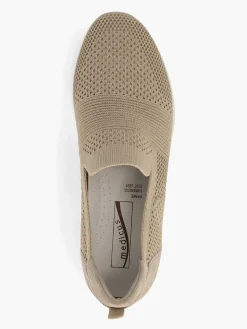 Hot Beige Instap Comfort Sneaker Knitted Dames Comfort Schoenen