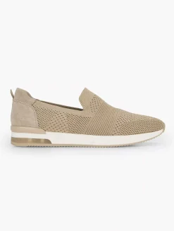 Hot Beige Instap Comfort Sneaker Knitted Dames Comfort Schoenen