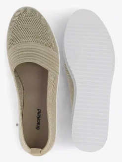 Outlet Beige Instapper Dames Instappers