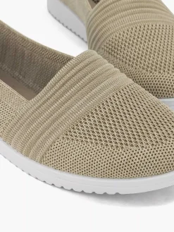 Outlet Beige Instapper Dames Instappers