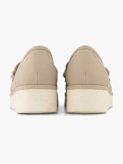 Hot Beige Instapper Dames Comfort Schoenen