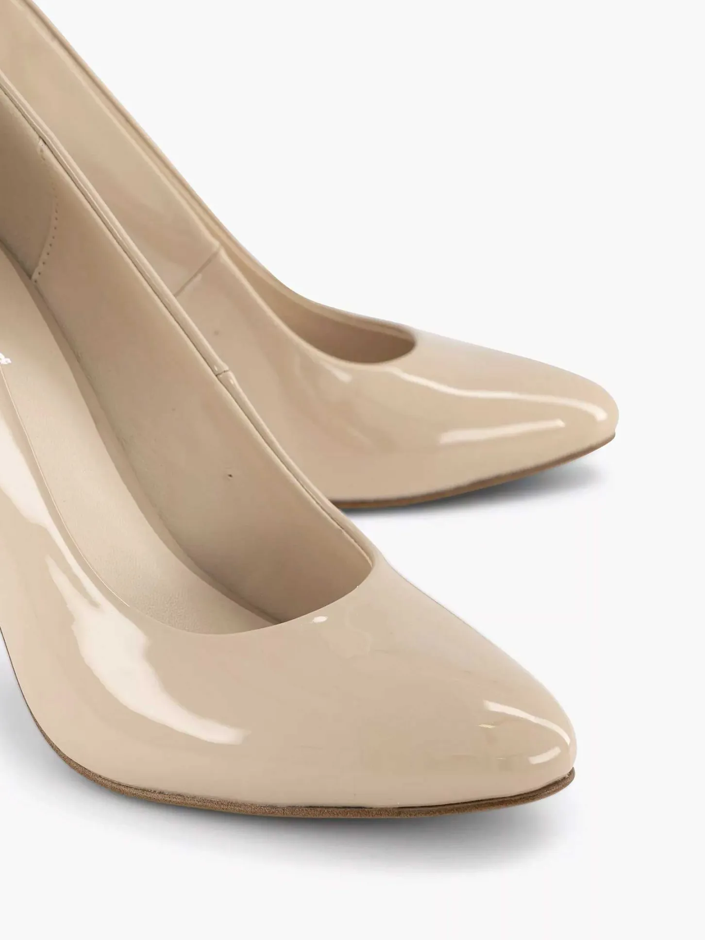 Clearance Beige Lak Pump Dames Pumps