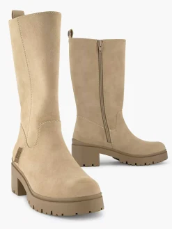 Beige Lange Laars Kinderen Jongensschoenen