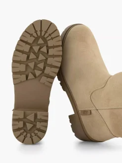 Beige Lange Laars Kinderen Jongensschoenen