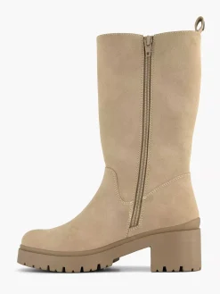 Beige Lange Laars Kinderen Jongensschoenen