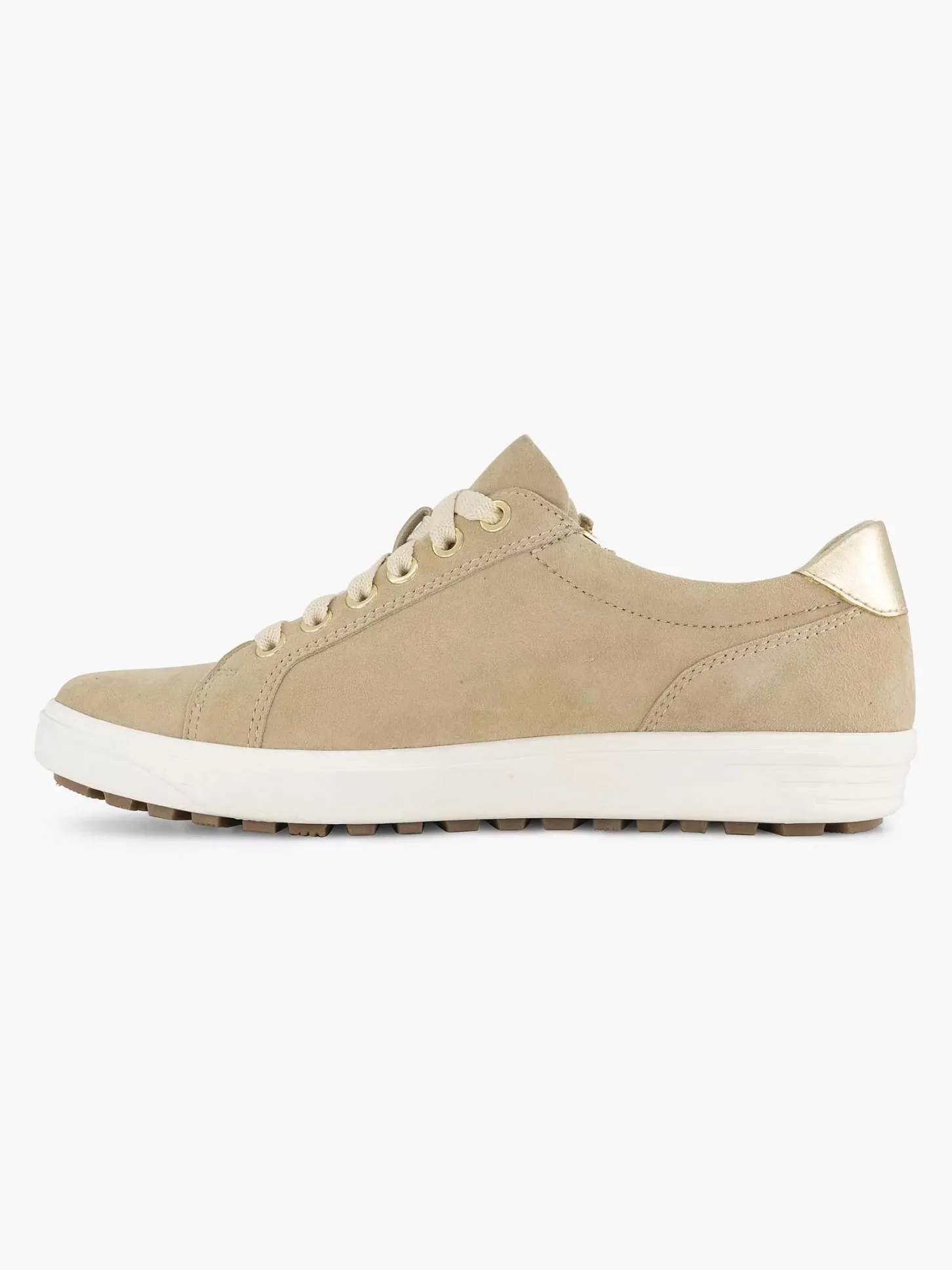 New Beige Leren Comfort Sneaker Dames Comfort Schoenen