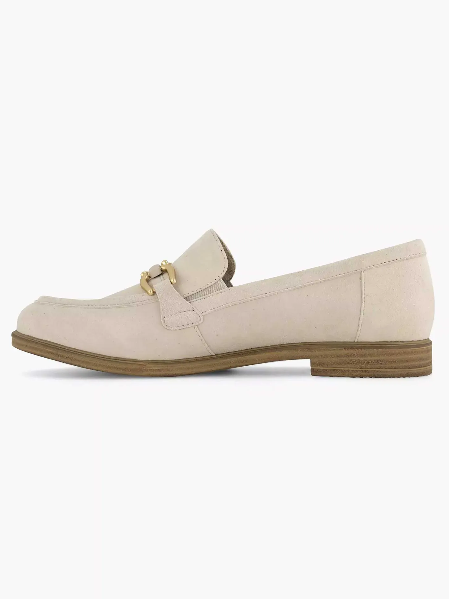 Sale Beige Leren Instapper Dames Comfort Schoenen