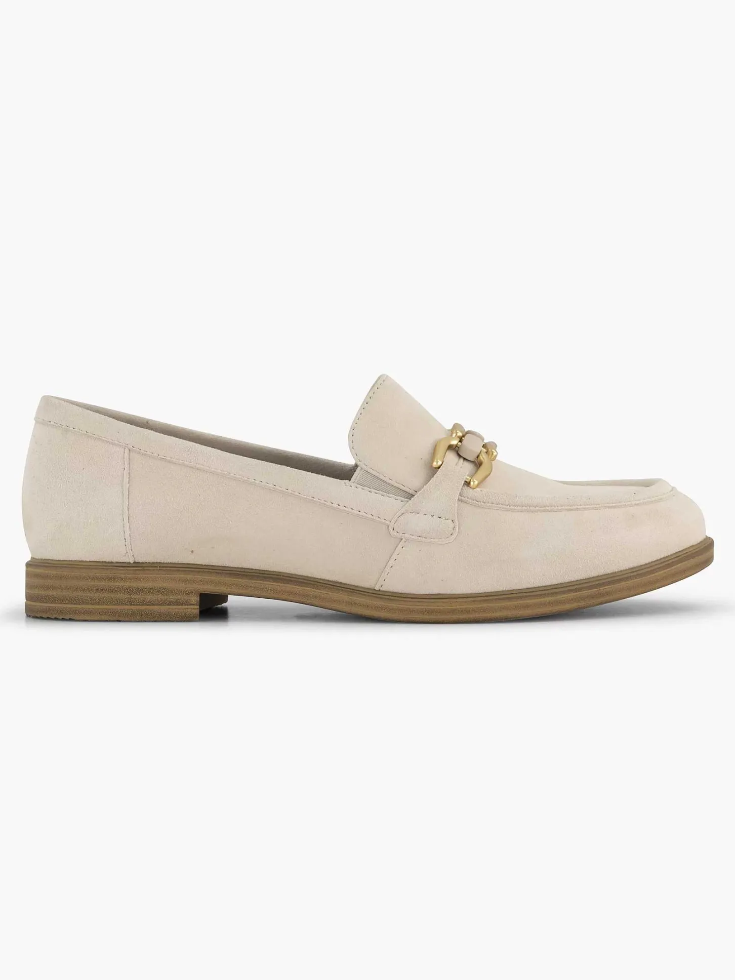 Sale Beige Leren Instapper Dames Comfort Schoenen