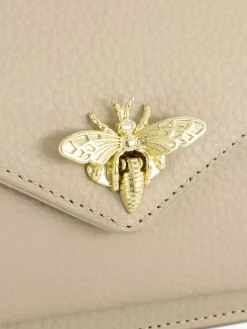 Clearance Beige Leren Schoudertas Dames Tassen