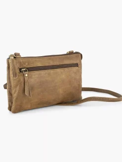 Best Beige Leren Schoudertas Dames Online Exclusive Accessoires