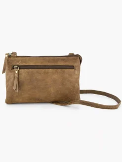 Best Beige Leren Schoudertas Dames Online Exclusive Accessoires