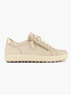 Online Beige Leren Sneaker Dames Sneakers