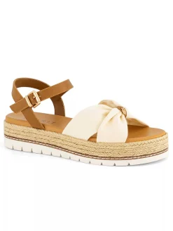 Beige Platform Sandaal Dames Sandalen